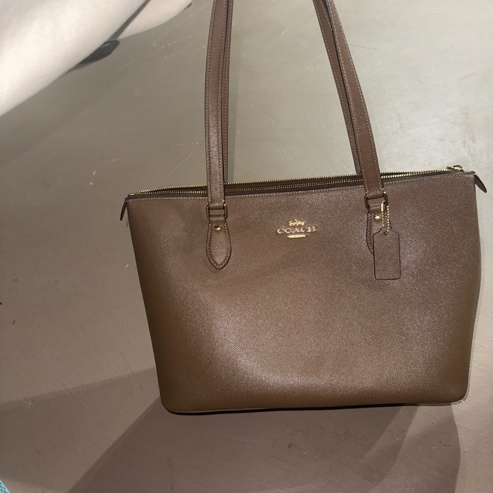 Coach Brown Leather Tote Bag
